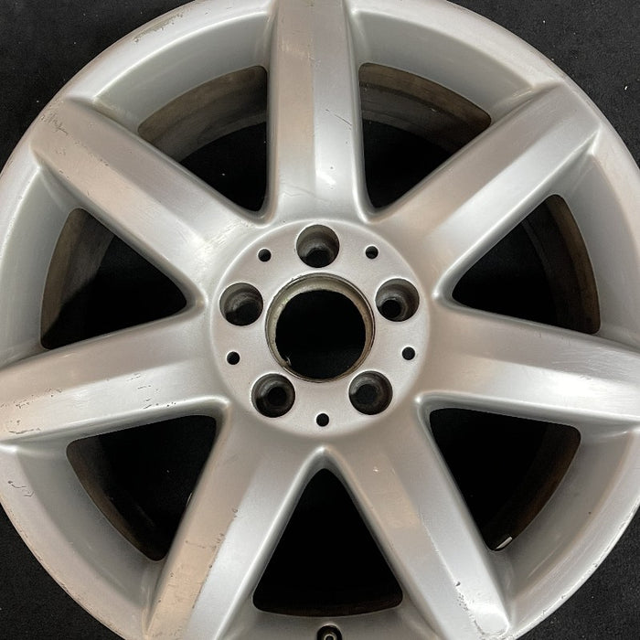 17" MERCEDES S-CLASS 03 230 Type; SL500 17x8.5 7 spoke Original OEM Wheel Rim - Angle View