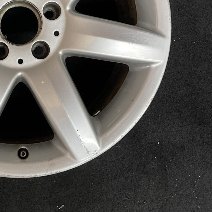 17" MERCEDES S-CLASS 03 230 Type; SL500 17x8.5 7 spoke Original OEM Wheel Rim - Back View