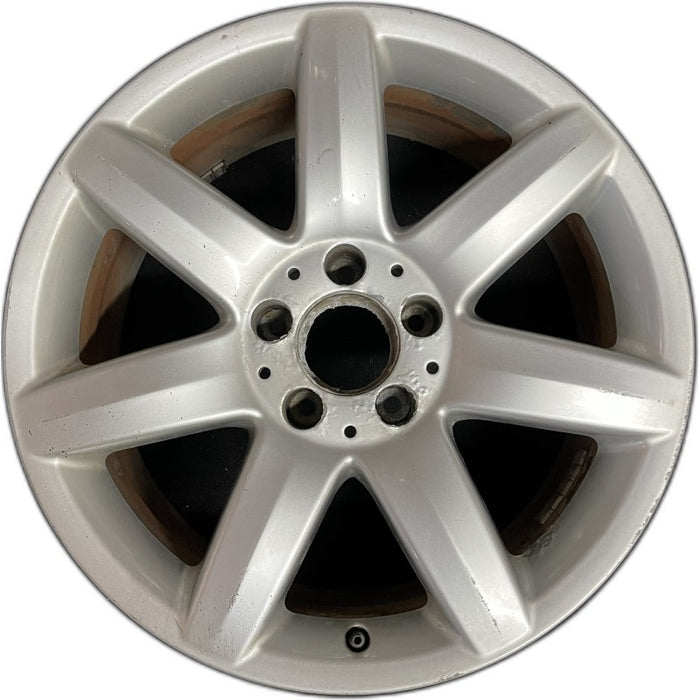 17" MERCEDES S-CLASS 03 230 Type; SL500 17x8.5 7 spoke Original OEM Wheel Rim - Front View