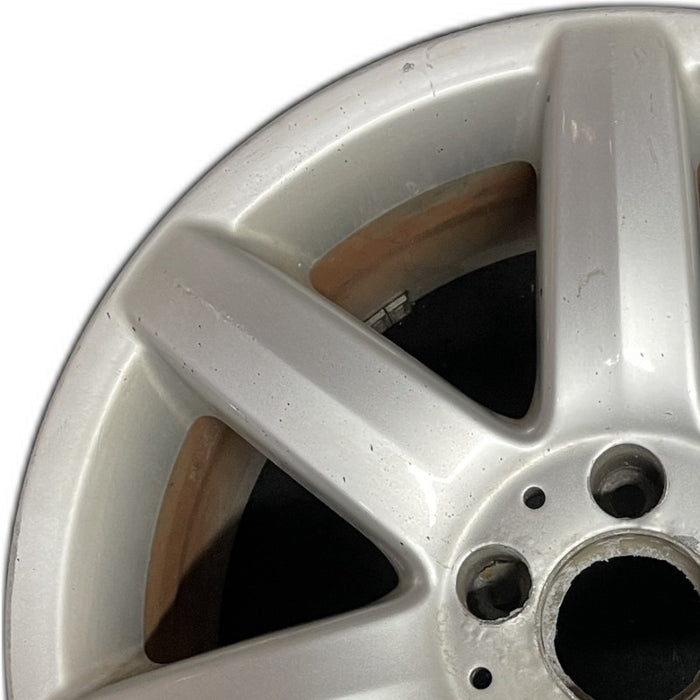 17" MERCEDES S-CLASS 03 230 Type; SL500 17x8.5 7 spoke Original OEM Wheel Rim - Angle View