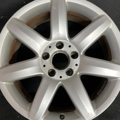 17" MERCEDES S-CLASS 03 230 Type; SL500 17x8.5 7 spoke Original OEM Wheel Rim - Angle View