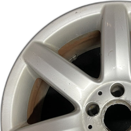 17" MERCEDES S-CLASS 03 230 Type; SL500 17x8.5 7 spoke Original OEM Wheel Rim - Angle View