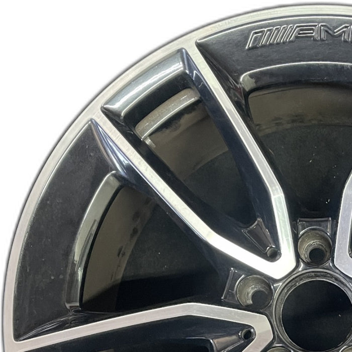 19" MERCEDES C-CLASS 20-21 205 Type C43 Cvertible 19x8.5 10 spoke machined face - Angle View