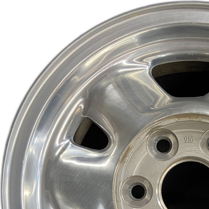 16" SIERRA 1500 PICKUP 99 16x7" aluminum 6 spoke rounded spokes polished opt QC3 Original OEM Wheel Rim