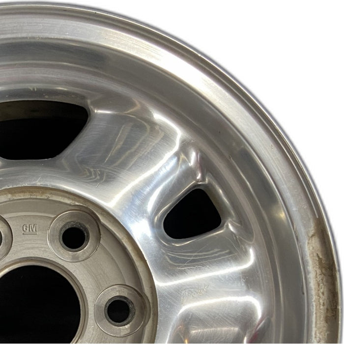16" SIERRA 1500 PICKUP 99 16x7" aluminum 6 spoke rounded spokes polished opt QC3 Original OEM Wheel Rim