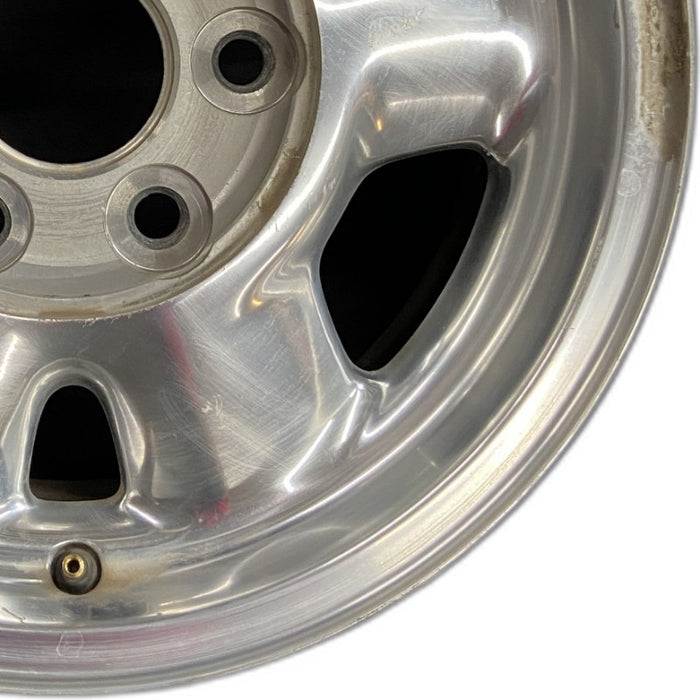 16" SIERRA 1500 PICKUP 99 16x7" aluminum 6 spoke rounded spokes polished opt QC3 Original OEM Wheel Rim