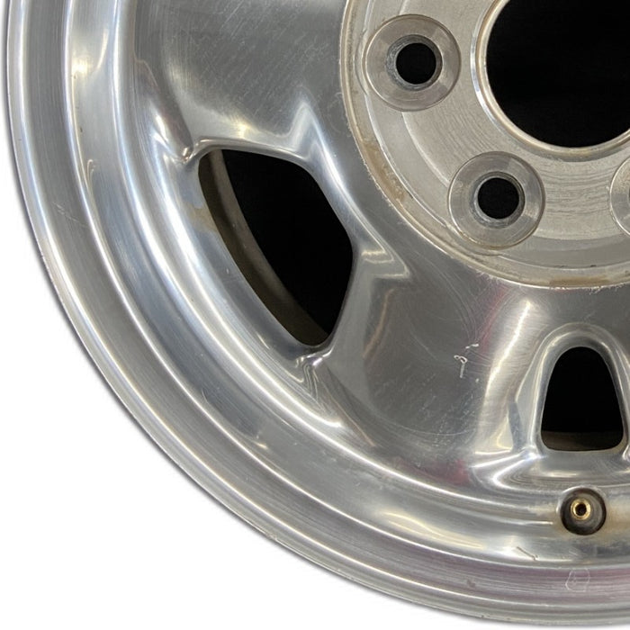 16" SIERRA 1500 PICKUP 99 16x7" aluminum 6 spoke rounded spokes polished opt QC3 Original OEM Wheel Rim