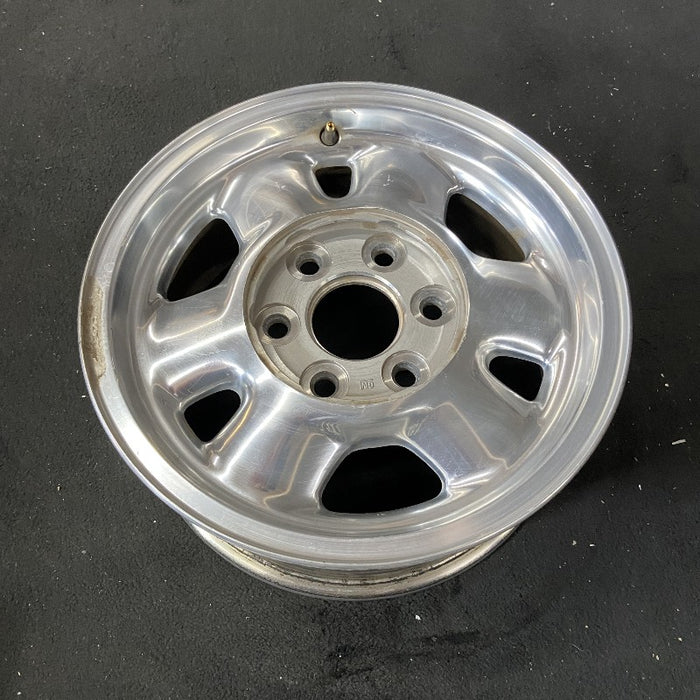 16" SIERRA 1500 PICKUP 99 16x7" aluminum 6 spoke rounded spokes polished opt QC3 Original OEM Wheel Rim