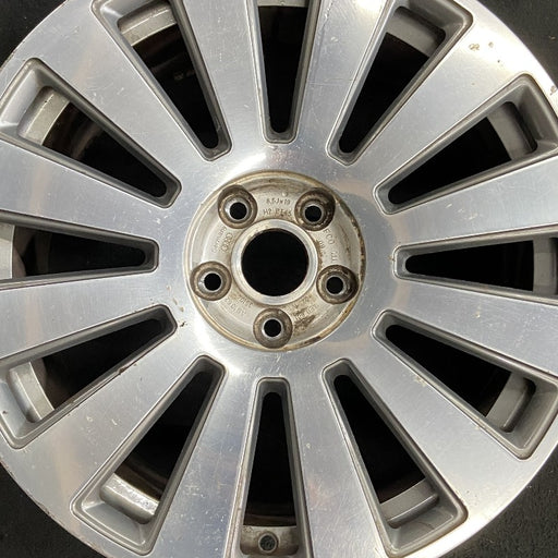 19" AUDI A8 05-06 19x8.5 12 spoke polished Original OEM Wheel Rim - Angle View