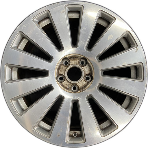 19" AUDI A8 05-06 19x8.5 12 spoke polished Original OEM Wheel Rim - Front View