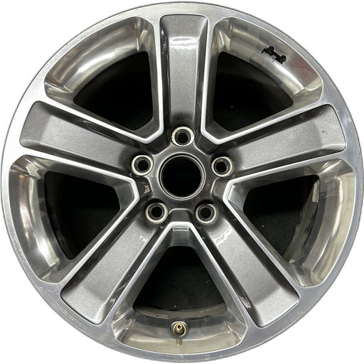 18" WRANGLER 18 VIN X 6th digit JL body 18x7.5 5 spoke straight spoke opt WHG - Front View