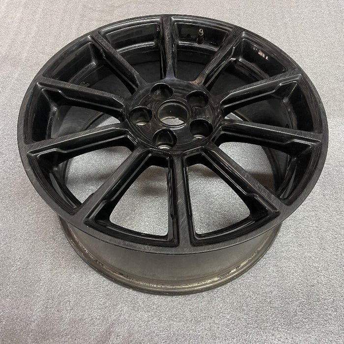 19" MUSTANG 16 19x8.5 aluminum 10 spoke straight spoke black Original OEM Wheel Rim