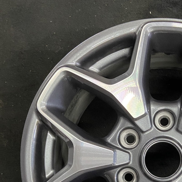 17" BRONCO 21-22 17x8 6 spoke double spoke Original OEM Wheel Rim - Side Profile