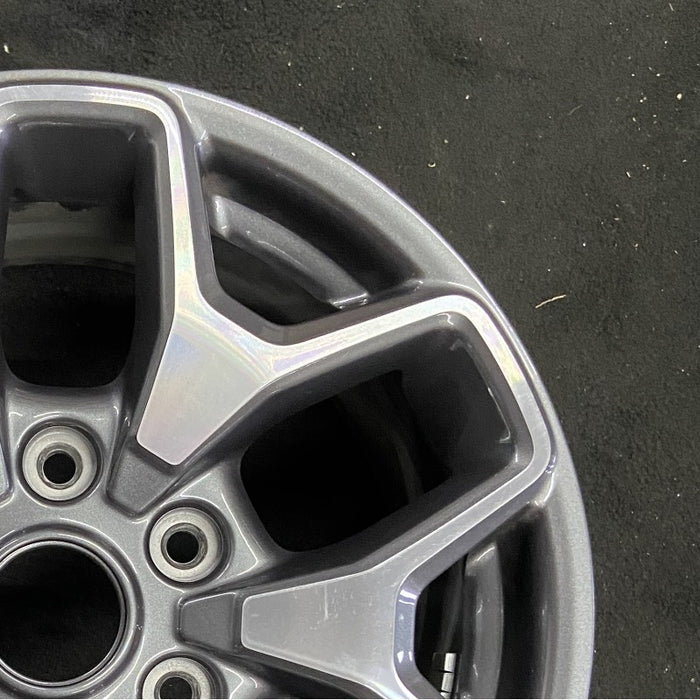 17" BRONCO 21-22 17x8 6 spoke double spoke Original OEM Wheel Rim - Close-Up Detail
