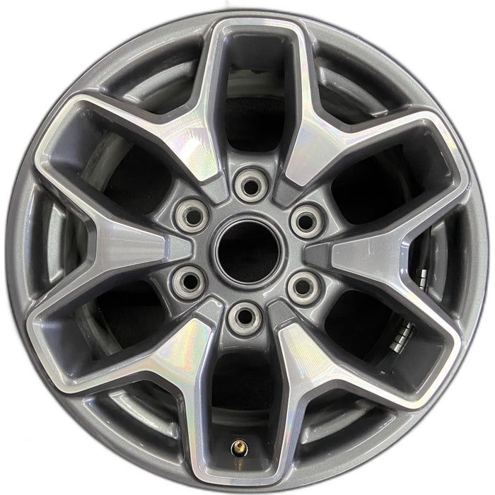17" BRONCO 21-22 17x8 6 spoke double spoke Original OEM Wheel Rim - Front View