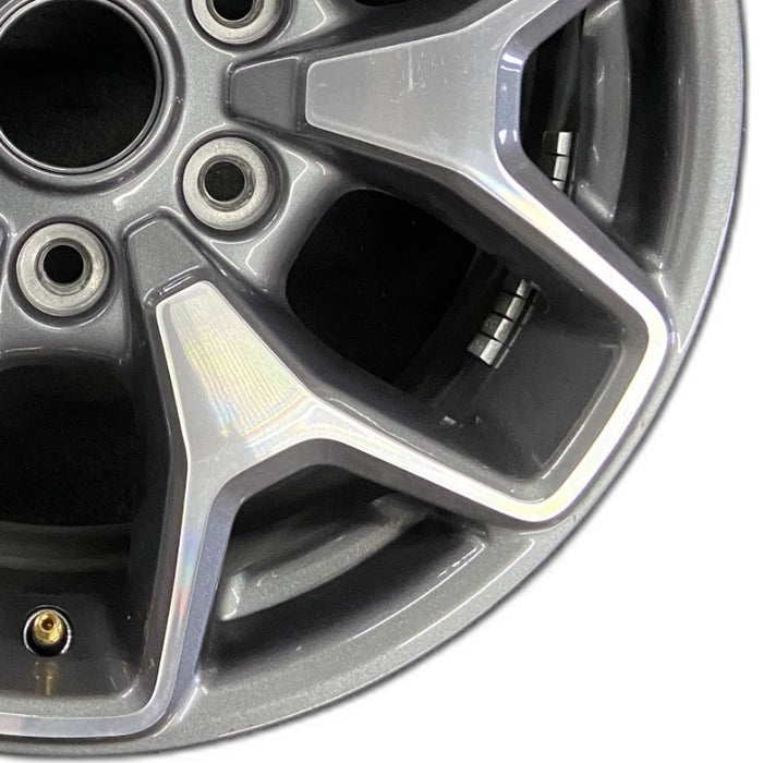 17" BRONCO 21-22 17x8 6 spoke double spoke Original OEM Wheel Rim - Close-Up Detail