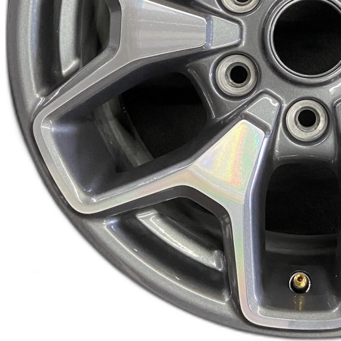 17" BRONCO 21-22 17x8 6 spoke double spoke Original OEM Wheel Rim - Back View