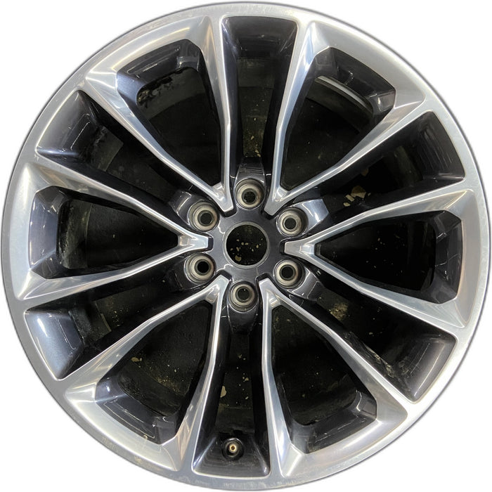 22" WAGONEER 22-23 22x9, 12 spoke, opt WPM Original OEM Wheel Rim - Front View