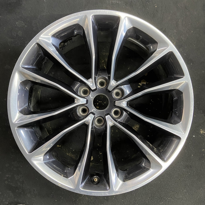 22" WAGONEER 22-23 22x9, 12 spoke, opt WPM Original OEM Wheel Rim - Angle View
