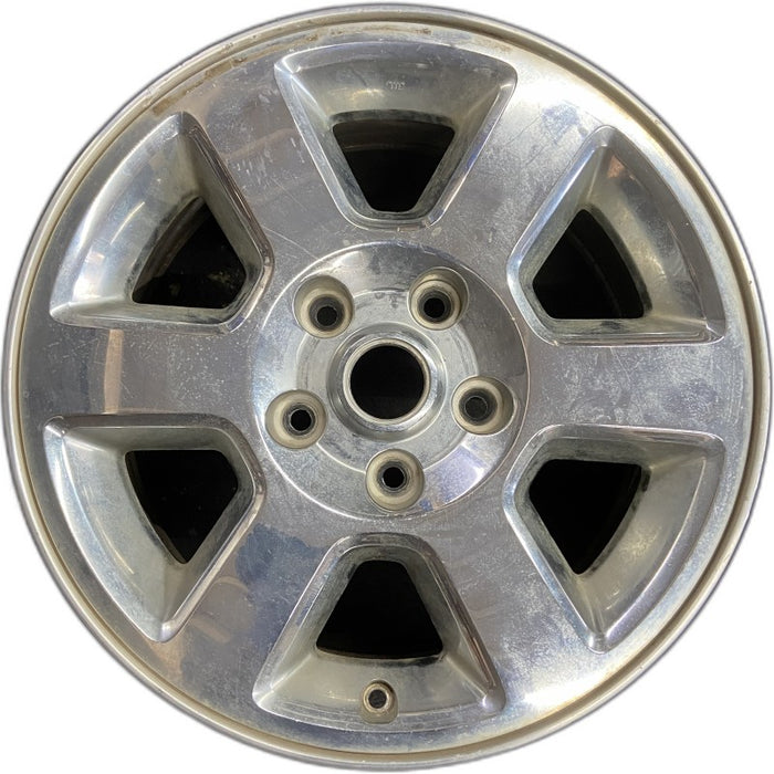 17" COMMANDER 06 17x7.5 aluminum 6 spoke Original OEM Wheel Rim - Front View