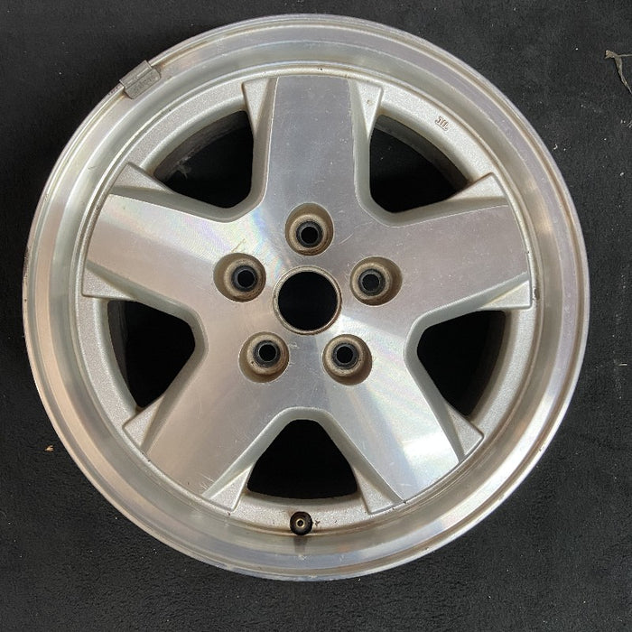 16" LIBERTY 02 16x7 aluminum 5 spoke w/o dimple spoke tab; machined face Original OEM Wheel Rim