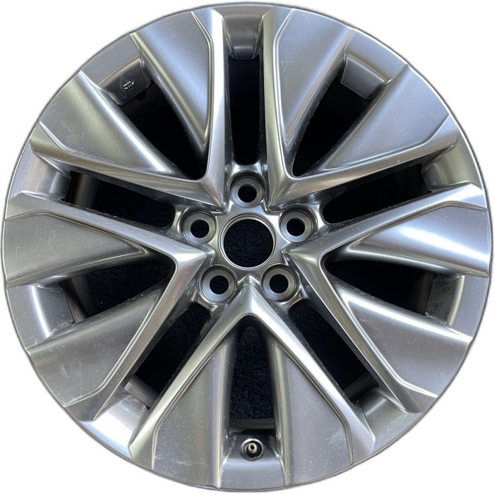 19" MIRAI 21-24 19x8 5 V spoke silver Original OEM Wheel Rim - Front View