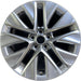 19" MIRAI 21-24 19x8 5 V spoke silver Original OEM Wheel Rim - Front View