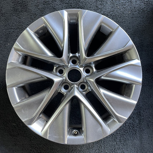 19" MIRAI 21-24 19x8 5 V spoke silver Original OEM Wheel Rim - Front View