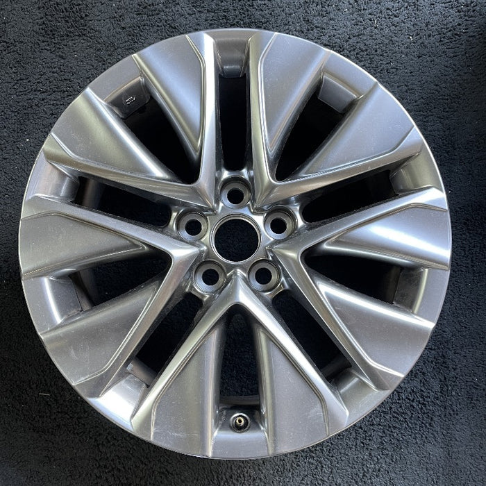 19" MIRAI 21-24 19x8 5 V spoke silver Original OEM Wheel Rim - Front View