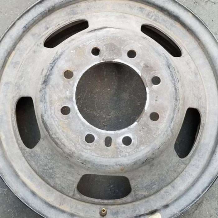17" DODGE 3500 PICKUP 03-04 DRW 17x6 steel Original OEM Wheel Rim - Angle View