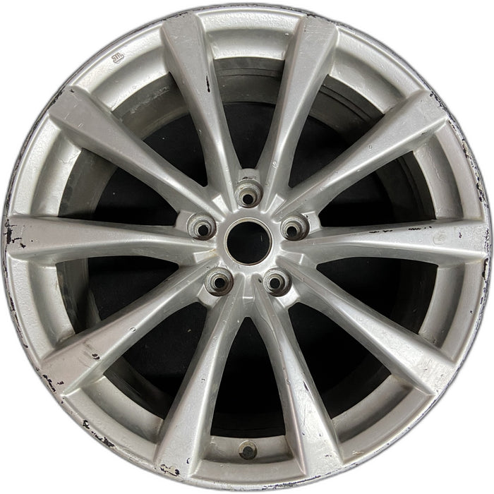 19" INFINITI G37 10 19x9 , 10 spoke, Cpe Original OEM Wheel Rim - Front View