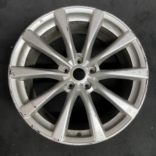 19" INFINITI G37 10 19x9 , 10 spoke, Cpe Original OEM Wheel Rim - Angle View