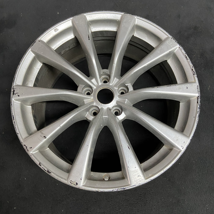 19" INFINITI G37 10 19x9 , 10 spoke, Cpe Original OEM Wheel Rim - Side Profile