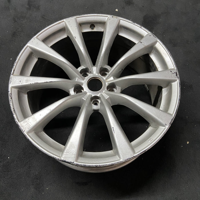 19" INFINITI G37 10 19x9 , 10 spoke, Cpe Original OEM Wheel Rim - Close-Up Detail