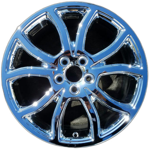 18" FUSION 10 18x7.5 , 10 spoke, w/ pockets, bowed shapes Original OEM Wheel Rim - Front View