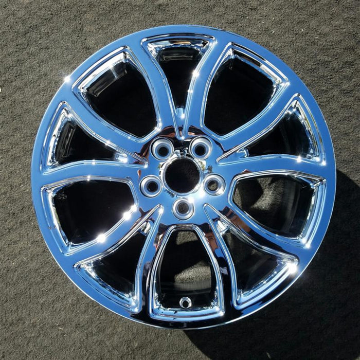18" FUSION 10 18x7.5 , 10 spoke, w/ pockets, bowed shapes Original OEM Wheel Rim - Angle View