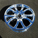 18" FUSION 10 18x7.5 , 10 spoke, w/ pockets, bowed shapes Original OEM Wheel Rim - Close-Up Detail