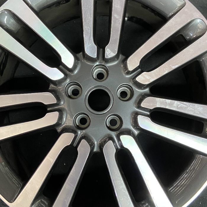 21" RANGE ROVER 22 21x8.5 7 spoke Original OEM Wheel Rim - Angle View