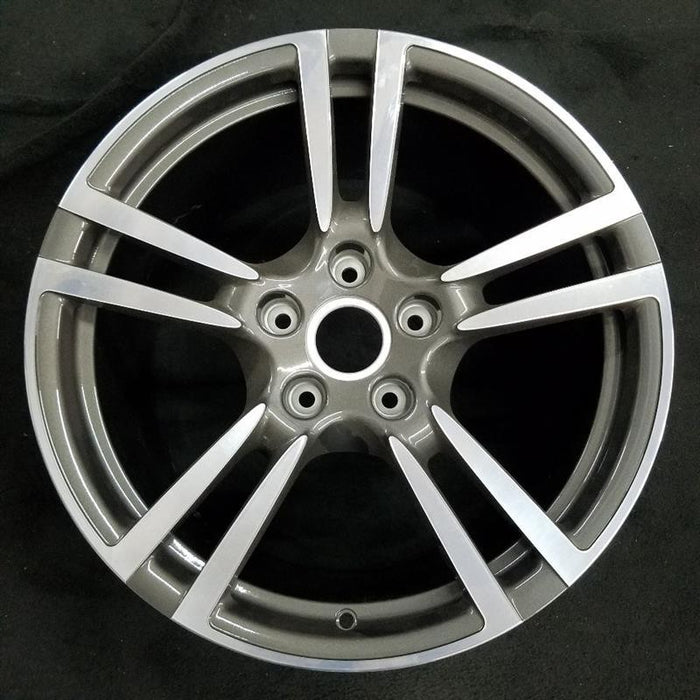 19" PORSCHE 911 11 19x11 rear 5 double spoke Turbo 2 opt I421 Original OEM - Front View