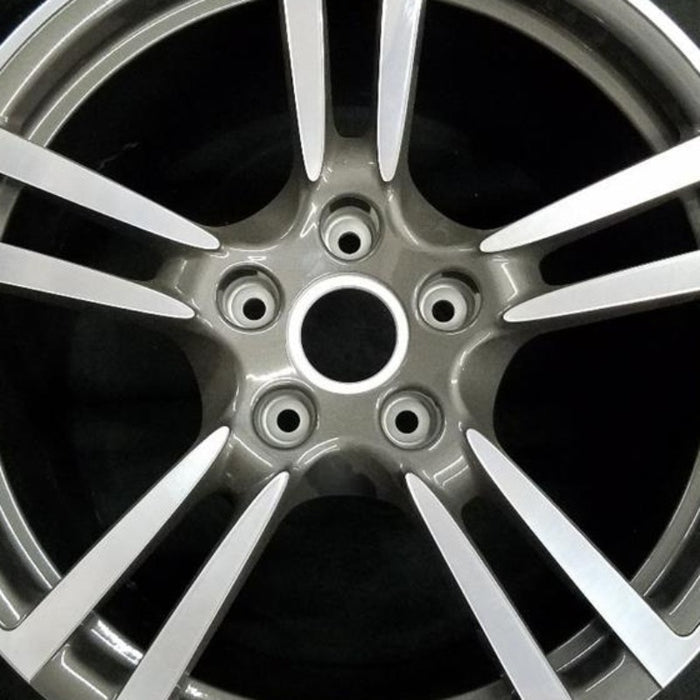 19" PORSCHE 911 11 19x11 rear 5 double spoke Turbo 2 opt I421 Original OEM - Angle View