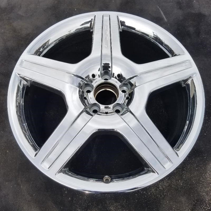 19" MERCEDES ML-CLASS 10 164 Type, ML63, 19x9.5 Original OEM Wheel Rim - Side Profile