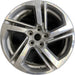 18" TERRAIN 18-21 18x7 opt RV6 silver with black inlay Original OEM Wheel Rim - Front View
