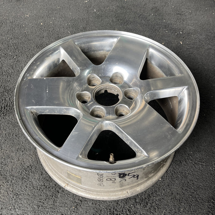 18" SIERRA 1500 PICKUP 07 , 18x8 Original OEM Wheel Rim - Side Profile
