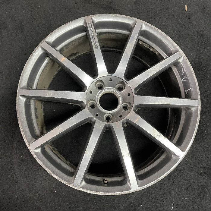 20" MERCEDES S-CLASS 14 222 Type; S63 20x8.5 10 spoke silver Original OEM Wheel - Front View