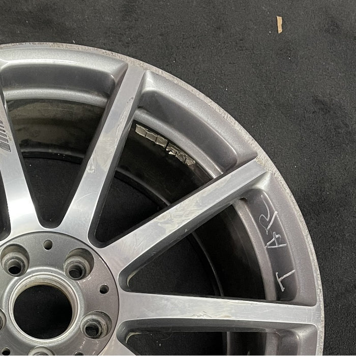 20" MERCEDES S-CLASS 14 222 Type; S63 20x8.5 10 spoke silver Original OEM Wheel - Close-Up Detail
