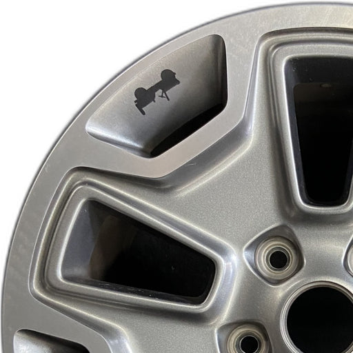 17" WRANGLER 13 17x7.5 10 hole w/machined accent gray Original OEM Wheel Rim - Angle View