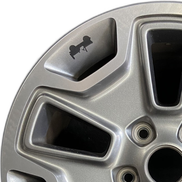 17" WRANGLER 13 17x7.5 10 hole w/machined accent gray Original OEM Wheel Rim - Angle View