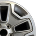 17" WRANGLER 13 17x7.5 10 hole w/machined accent gray Original OEM Wheel Rim - Side Profile
