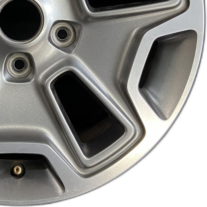 17" WRANGLER 13 17x7.5 10 hole w/machined accent gray Original OEM Wheel Rim - Close-Up Detail