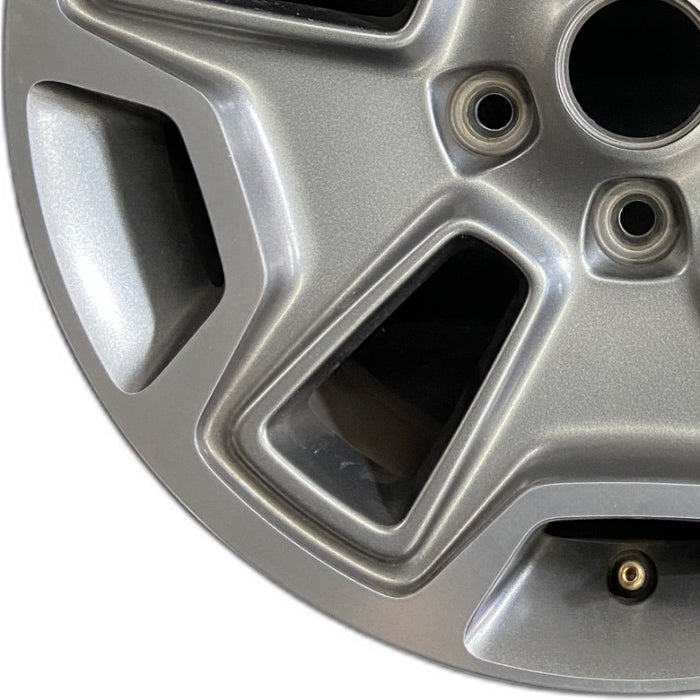 17" WRANGLER 13 17x7.5 10 hole w/machined accent gray Original OEM Wheel Rim - Back View